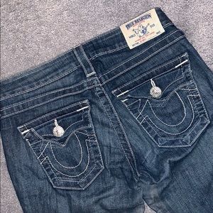 Skinny True Religion jeans with Swarovski crystals